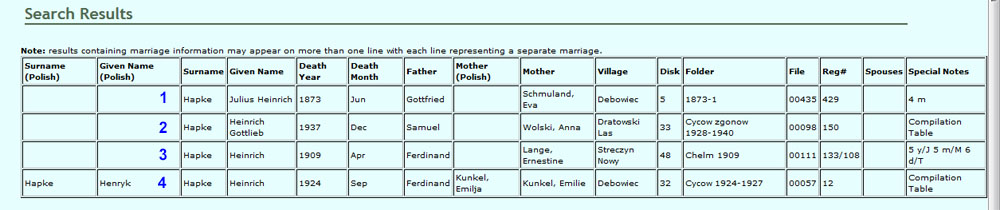 Heinrich Hapke deaths